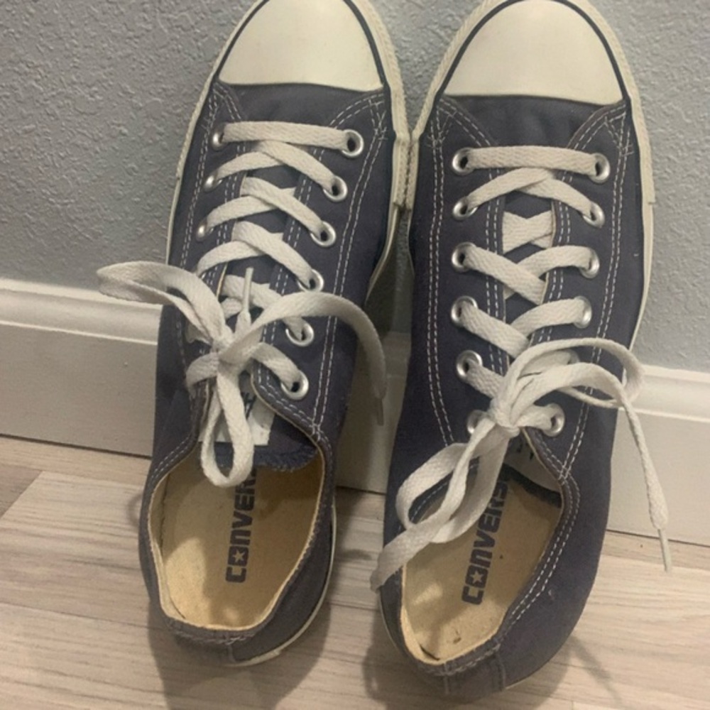 Converse Washed Blue Canvas Shoes Size 9W‎ 7.5M 40UK